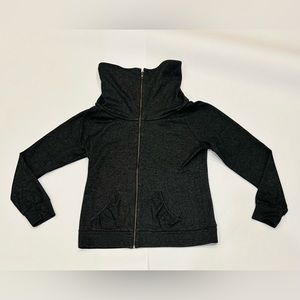 Vintage Guess Wm. size M Funnel Cowl Neck Shawl Collar Sweatshirt Sweater Jacket